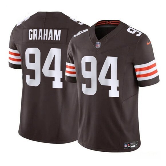 Mens Youths Kids Womens Mason Graham Stitched Jersey Brown